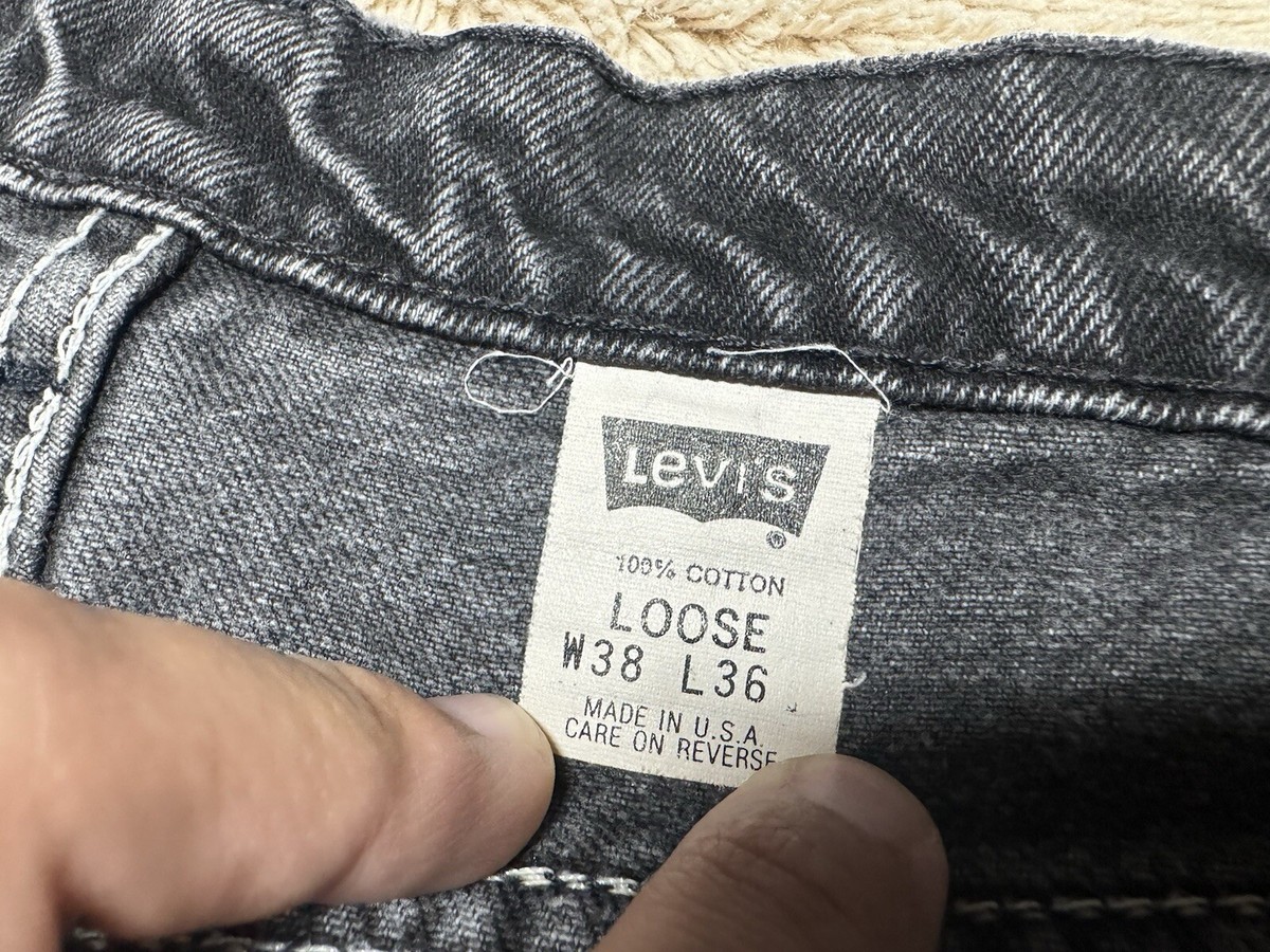 Vintage Levis 545 Jeans Mens 38x36 Black Loose Fit Straight Vintage Levis 545 Jeans Mens 38x36 Black Loose Fit Straight