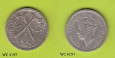 Southern Rhodesia / Zimbabwe 6d Six Pence 1948 (George VI) Coin C
