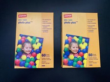 120 TOTAL SHEETS 2 Packs x 60 Staples 4 x 6 PHOTO PLUS Gloss Inkjet Paper
