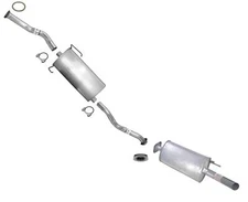 Middle Muffler Resonator Exhaust W/ Gasket & Clamp fits 2001-2003 Toyota Sienna