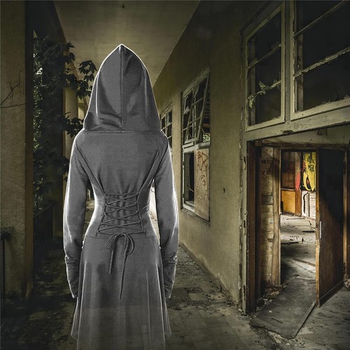 Womens Victorian Medieval Dress Renaissance Gothic Cosplay Costume Halloween - Picture 8 of 16