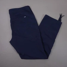 The North Face Mapleton Tech Pants Nylon Stretch Womens 16 Urban Navy Blue EUC