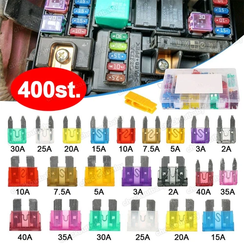 600X Car Blade Fuse Assortment Assorted Kit Blade Set Auto Truck Automotive - Picture 13 of 14