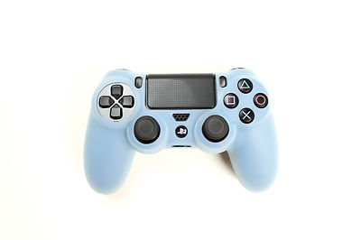 Playstation 4 Silikon Schutzhülle Controller Hülle für PS4 Neu Light Blau