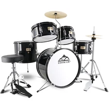 Kids Drum Set 5-Piece 16 Inches Junior Drum Sets for Kids Drummer Beginner Yo...