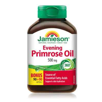 Jamieson Evening Primrose Oil 500 mg, 180 softgels