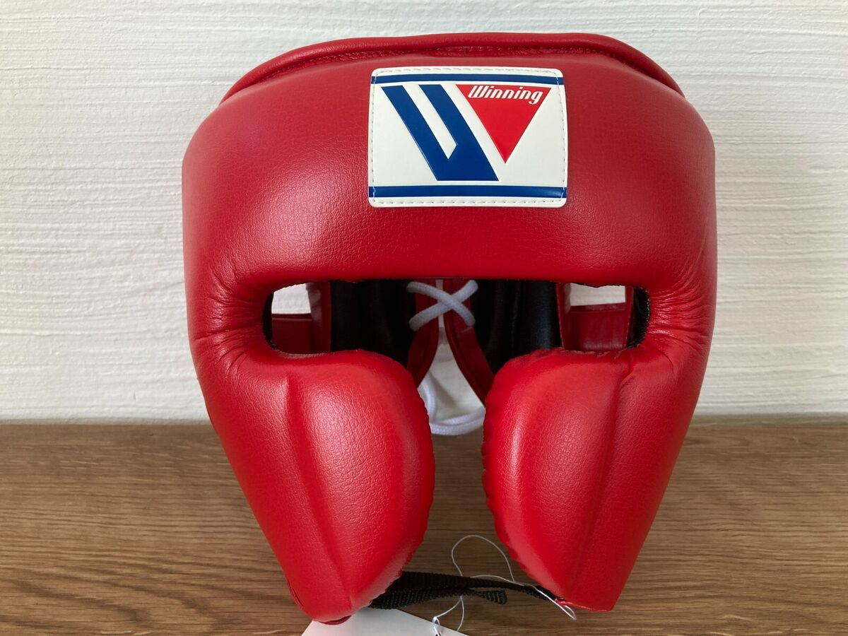 Winning Head Gear FG Face Guard Type Boxing Red/Black/Blue