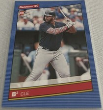 2020 Donruss Baseball Bobby Bradley Cleveland Guardians 1986 Retro Variation RC