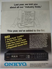 Onkyo Industry Firsts Digital Ready Amplifiers Vintage Print Ad