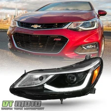 2016-2019 Chevy Cruze Projector Style w/ LED DRL Headlight Headlamp Driver Side