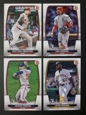 (4) 2023 Bowman Base Matthew Liberatore RCs # 48,30,42,85  Cardinals