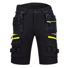 Image of Portwest Mens DX4 Detachable Pockets Summer Shorts - Holster Pockets Work Shorts