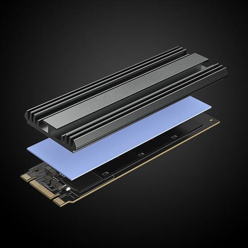 for .2 NVMe SSD Heatsink 2280 Hard Disk Heat Sink Aluminum Radiator Thermal - Afbeelding 2 van 10