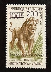 NIGER   103    Beautiful   Mint   NEVER   Hinged   Issue   LION