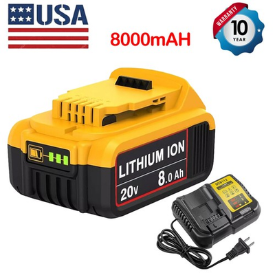 #ad For DeWalt 20V Max XR 8.0AH Lithium Ion Battery DCB203 DCB202 and DCB112 Charger $29.11