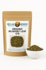 Organic Bilberry Leaf C/S Cut  Sifted Fresh Vaccinium myrtillus Free Ship USA