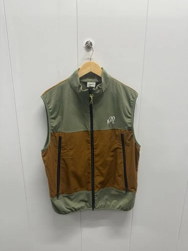 Malbon Golf Albatross Foraging Vest Olive Pecan Medium NWT Golfwear - product listing photo
