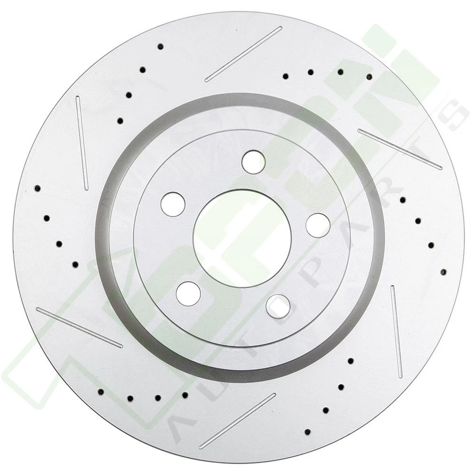 Fits Chrysler 300 Dodge Challenger Charger Front Rear Brake Rotors Ceramic Pads - Изображение 4 из 4