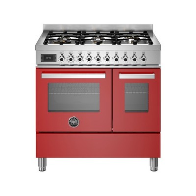 Bertazzoni Elektrisch / Gas Standherd Professional PRO96L2EROT 90 Cm Rot