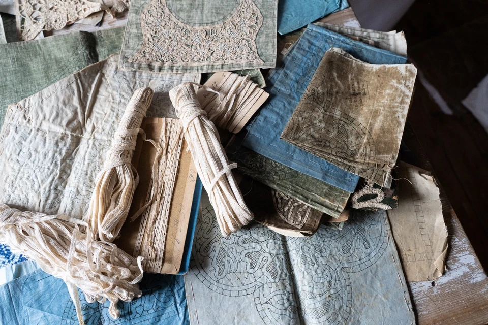 Lot de rubans dentelles anciens patrons modèles mercerie - Photo 4/4