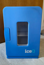 iceQ ICEQ15BW 15L Blue Table Top Mini Fridge Window Door A++ 36dB