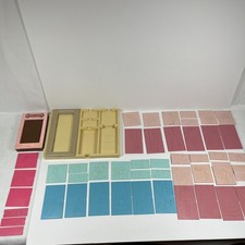 VTG 1978 Tomy Fashion Plates Set Complete 30 Plates, 15 Dup Great Greetings