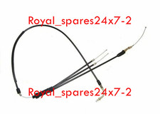 FIT FOR YAMAHA RD350 RD250 THROTTLE / PUMP CABLE BLACK