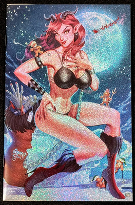 Skyline #4 Lady Krampus Virgin CONFETTI FOIL Bikini Variant Gregbo Rare #1/1