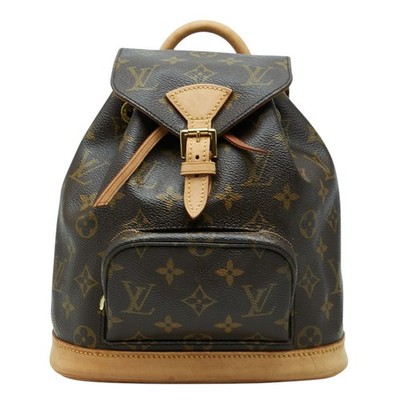 Louis Vuitton Monogram Mini Monsouris Backpack M51137 Brown Leather r0_0709