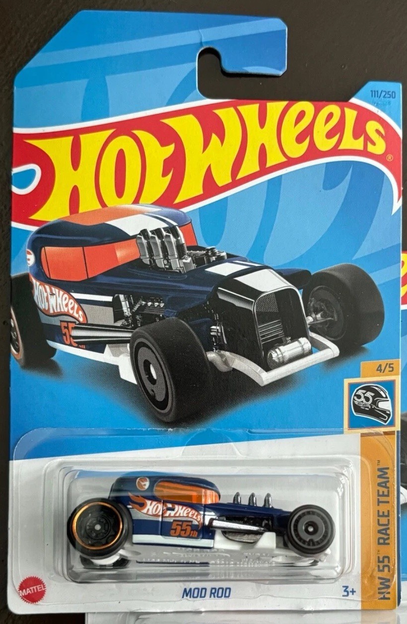 HOT WHEELS 2023 TREASURE HUNT HW 55th RACE TEAM MOD ROD
