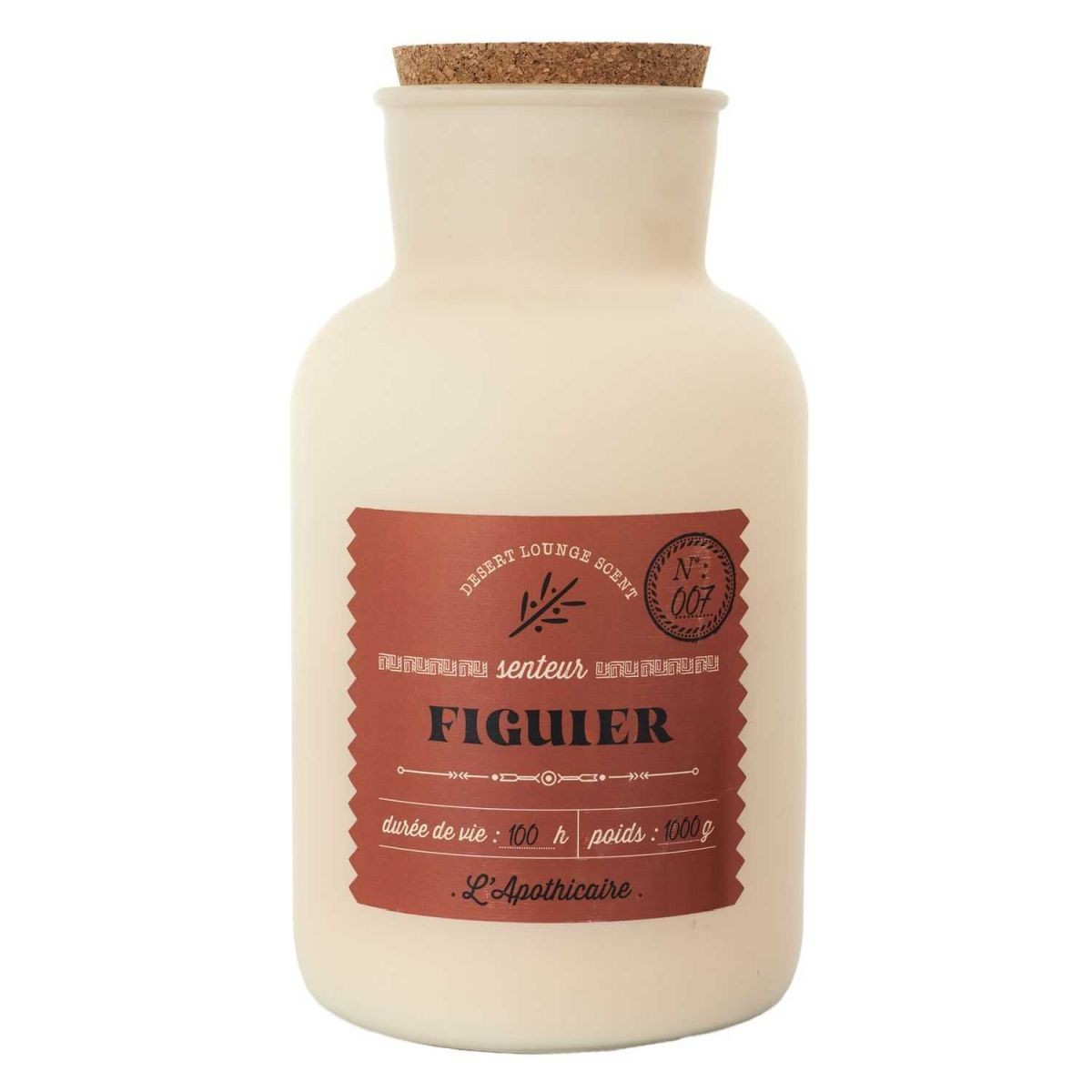 Bougie Parfumée Figue 1000g Desert - Idée Cadeau Déco Tendance et Prestigieuse