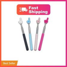 4 PCS Telescopic Pointer Stick - Retractable Teacher Pointer for Classroom, E...
