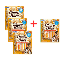 Inaba Hunde-Leckerli Churu Bites Chicken Wraps 4X96G Mit HüHnchen 3+1 Gratis