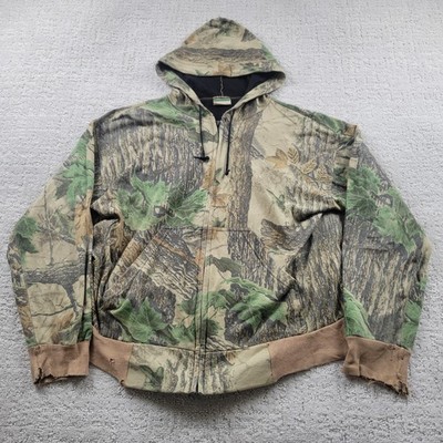 Ozark Trail Hoodie Sweatshirt Mens M Beige Full Zip Fleece Pullover Lined
