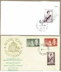 Australia 2004 BERGEN QEII Royal Visit FDC Maxicard with 1954 RV FDC