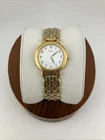 Vtg Seiko Ladies 23mm Watch Gold Tone Bracelet White Dial 5.75" 1N00-1E19 - RUNS