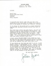 COLLEEN MOORE - TYPED LETTER SIGNED 02/18/1981