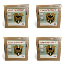 Dish and Glass Partition Set for Shipping Lot of 4 Cardboard Dividers And Pads