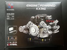 V8 Car Engine Model Kit That Works with LED Light App Control 689 PCs - NEW