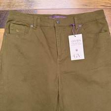Gloria Vanderbilt Amanda The Original Slimming Jean 12S Green Stretch New