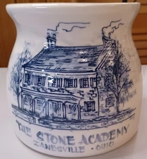 vtg stone academy zanesville oh pottery jar crock