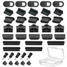 40 Pack USB A Type Female Anti Dust Cover Protectors for Laptops and Phones