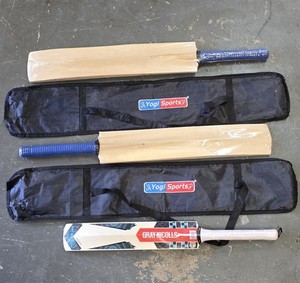 Gray Nicolls , Kashmir Willow Cricket Bat youth, 2 adult Sponex bats