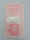 Cabbage Patch Kids Preemie Birth Cert & Adoption Papers "Mandy Diana" Sealed