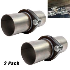 2pcs 3 Inch Exhaust Pipe 2-bolt Flange Quick Repair Kit T304 Stainless Steel