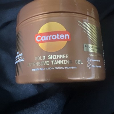 Carroten Gold Shimmer Intensive Tanning Gel SPF0 5.07 fl oz - Made in Greece