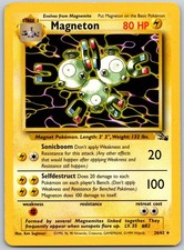 Magneton 26/62 Rare Fossil Pokemon Unlimited Moderately Played on eBay