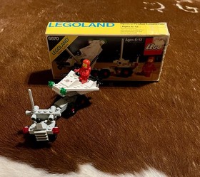 1980 LEGO SPACE SYSTEM 6870 SPACE PROBE LAUNCHER BOX & INTRUCTIONS GOOD