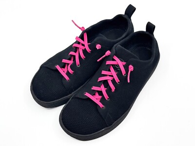 GROUNDIES Barefoot Urban Minimalist Knit Mesh Sneakers, Black 10