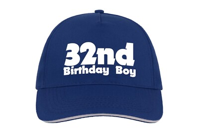 Baseballmütze Kappe Geburtstag Junge 32. zweiunddreißig 32 Geschenk jedes Jahr individuell